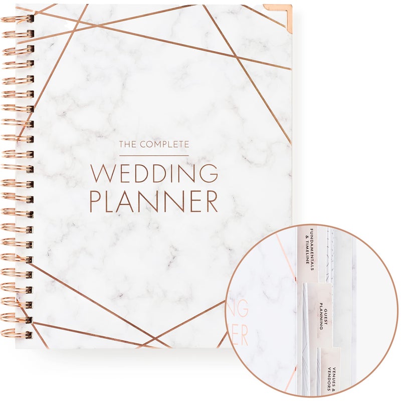 Your Perfect Day Wedding Planner for Bride - Wedding Planning Book and Organizer, Bridal Wedding Planner Book & Binder with Wedding Countdown Calendar (MARBLED) - Image 1