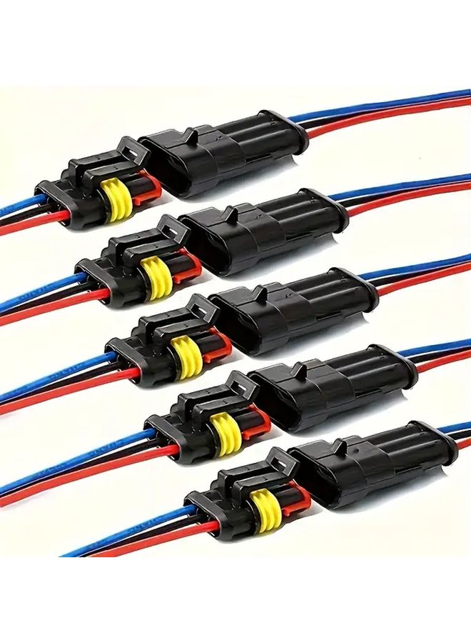 10 قطعة 3 دبوس محطة اتصال سريعة ذكر أنثى موصل سلك 20AWG للسيارة الشاحنة القارب - Image 5