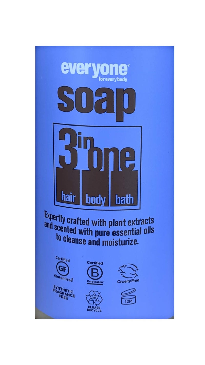 ايفريوان 3-in-1 Soap - Body Wash, Shampoo, Bubble Bath - Lavender + Mint - 32 Ounces - 1 Bottle - Image 2