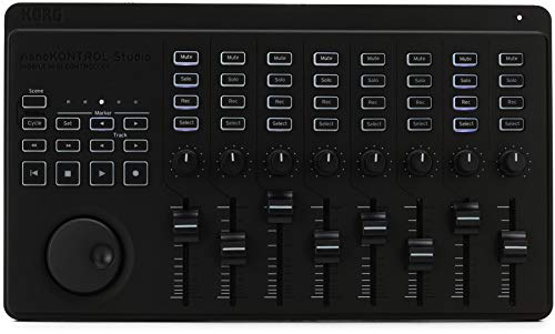 Korg Nanokontrol Studio Bluetooth/USB MIDI Control Surface with 8 Faders & Backlit Switches - Image 1