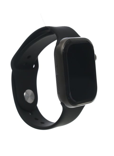 Hainoteko T10 Max Smart Watch with Metal Back & Titanium Case - Black Heart Rate Monitor, Blood Oxygen Tracking, Sleep Analysis, Multiple Sports Modes, Water Resistant, Smart Notifications for Android & iOS - Black