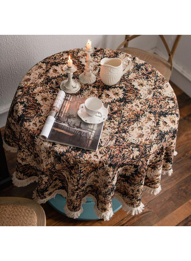 الأزرق جي دبليو مفارش المائدة الرومانسي الرجعي - Image 1