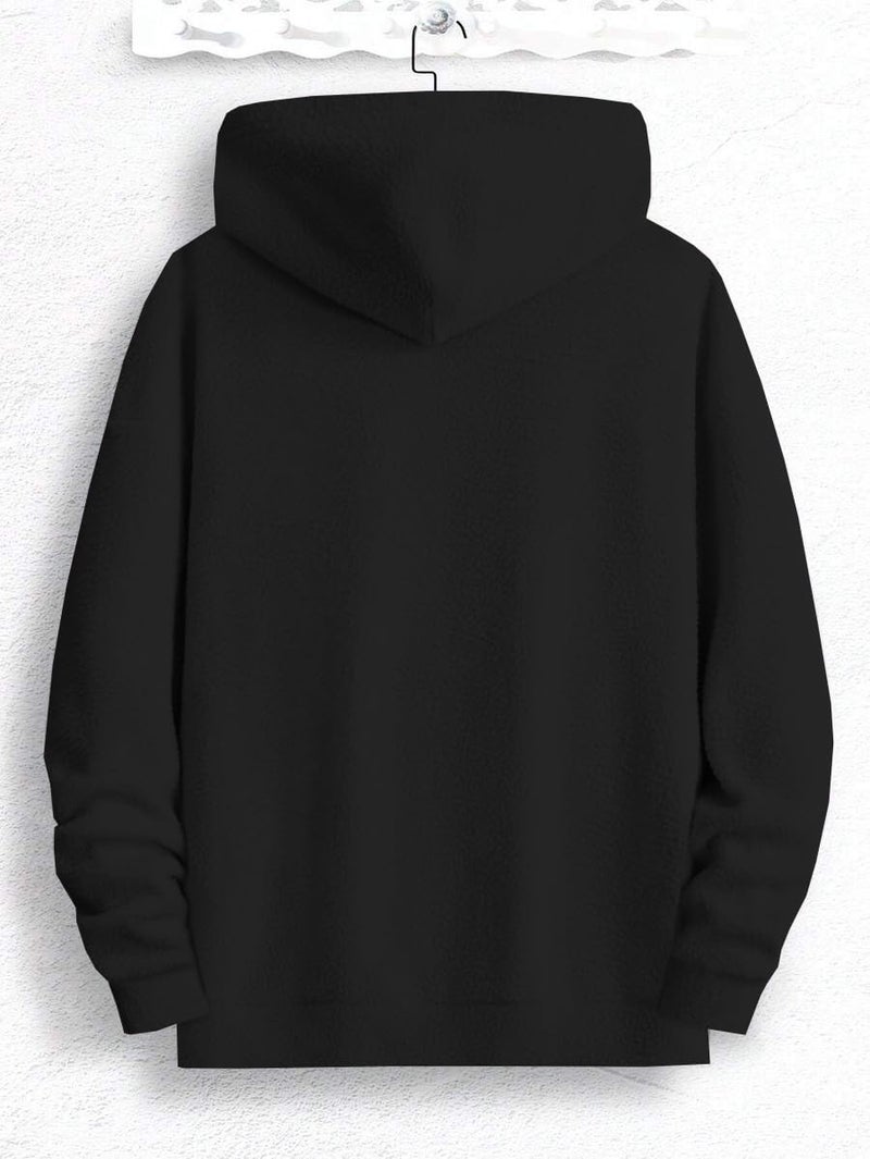 JVX Men Sweatshirts || Sweatshirts for Men ||Wool Sweater || Unisex Hoodie ||Hoodie (SWEATSHIRT-10-BLACK-2XL) - Image 3