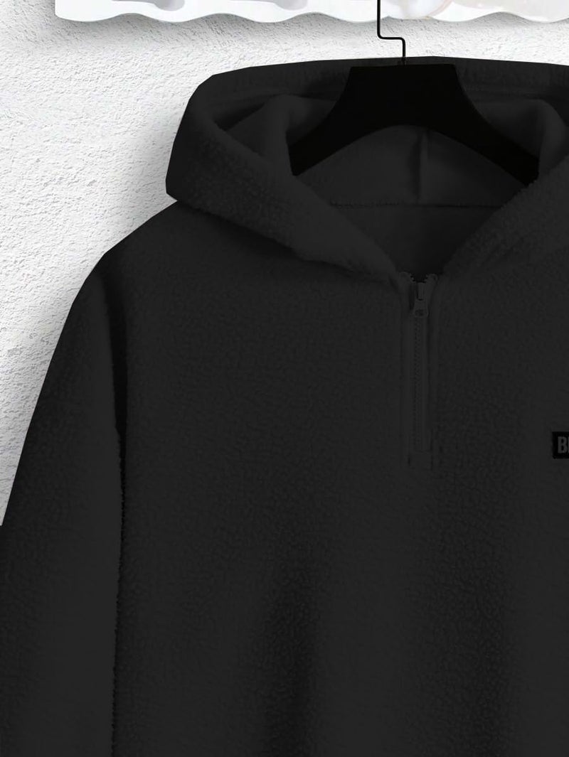 JVX Men Sweatshirts || Sweatshirts for Men ||Wool Sweater || Unisex Hoodie ||Hoodie (SWEATSHIRT-10-BLACK-2XL) - Image 4