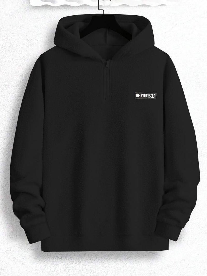 JVX Men Sweatshirts || Sweatshirts for Men ||Wool Sweater || Unisex Hoodie ||Hoodie (SWEATSHIRT-10-BLACK-2XL) - Image 2