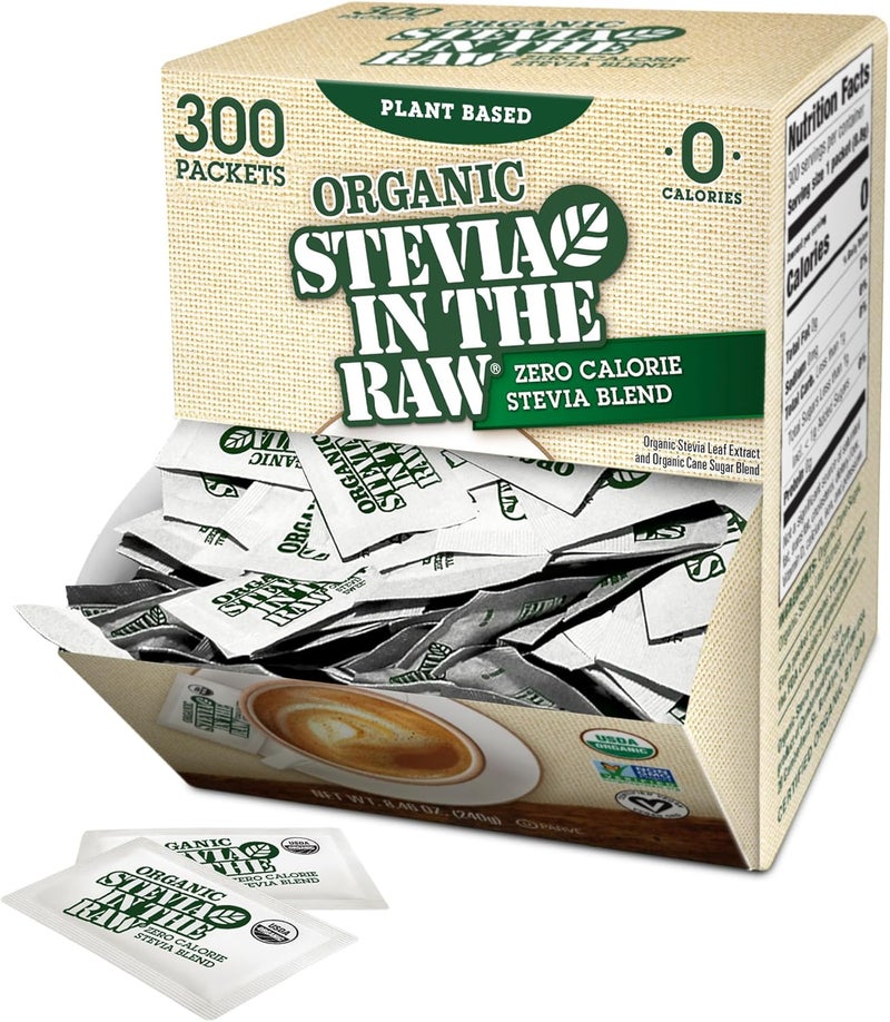 IN THE RAW Organic Stevia In The Raw Sweetener Packets - 300 Count - Image 1