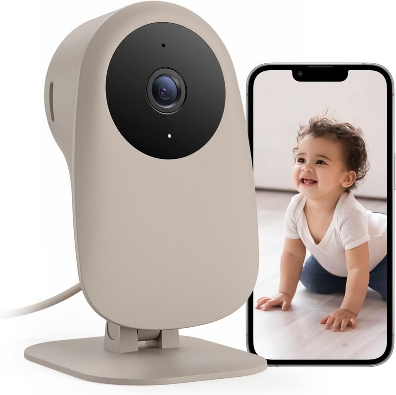 nooie Baby Monitor with Crying Detection Camera and Audio 1080P Night Vision Motion and Sound Detection 24G WiFi Home Security Camera for Baby Nanny Elderly and Pet Monitoring Works with Alexa - Image 1