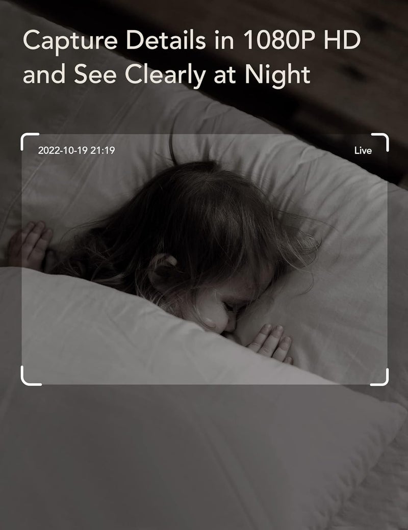 nooie Baby Monitor with Crying Detection Camera and Audio 1080P Night Vision Motion and Sound Detection 24G WiFi Home Security Camera for Baby Nanny Elderly and Pet Monitoring Works with Alexa - Image 4