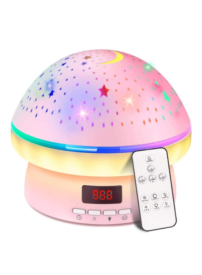 Star Projector for Kids Bedroom,Star Night Light Projector with Timer & Remote Control,Rotating Star Sky Moon Light with 8 Colors Options,Sleep Helper Gift Toys for 2-10 Year Old Girls Boys (Pink) - Image 1