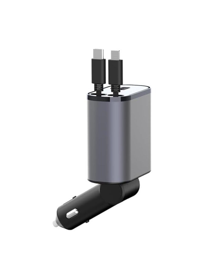 شاحن سيارة سريع 4 منافذ محول شاحن سيارة شحن سريع للسيارة - Image 1