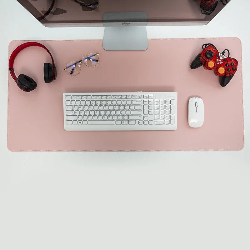 Y&D PU Leather Desk Pad - Large Waterproof Anti-Slip Mouse Pad for Laptop Computer Keyboard Mice, Home Office Writing Mat Table Protector - Image 1