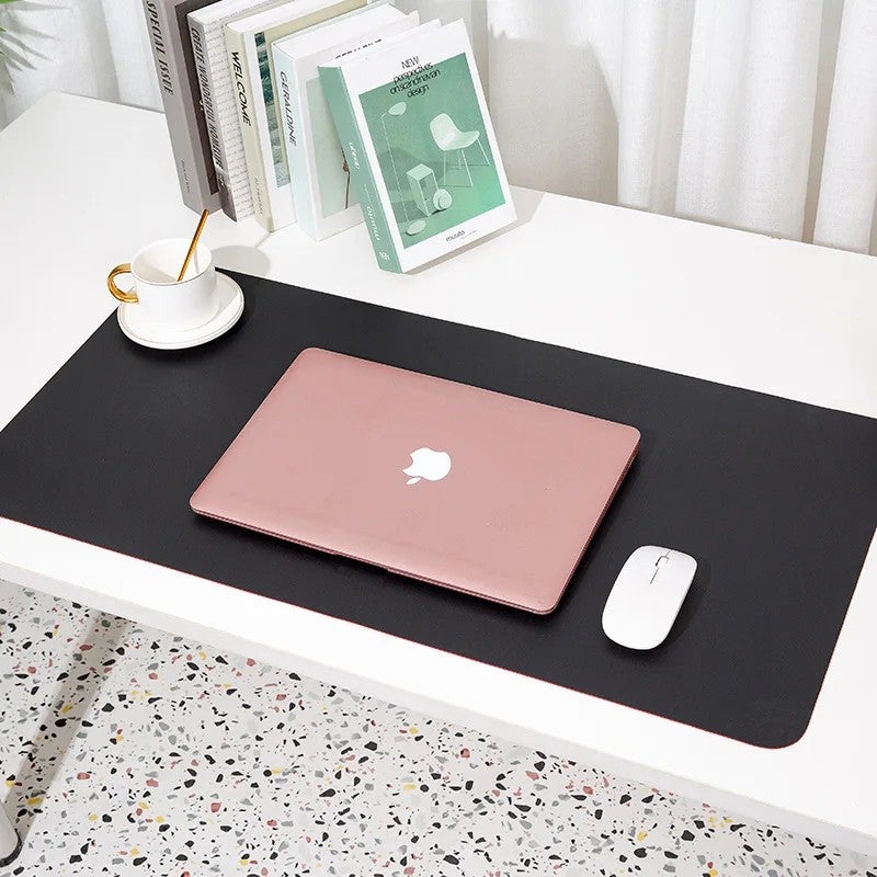 Y&D PU Leather Desk Pad - Large Waterproof Anti-Slip Mouse Pad for Laptop Computer Keyboard Mice, Home Office Writing Mat Table Protector - Image 2