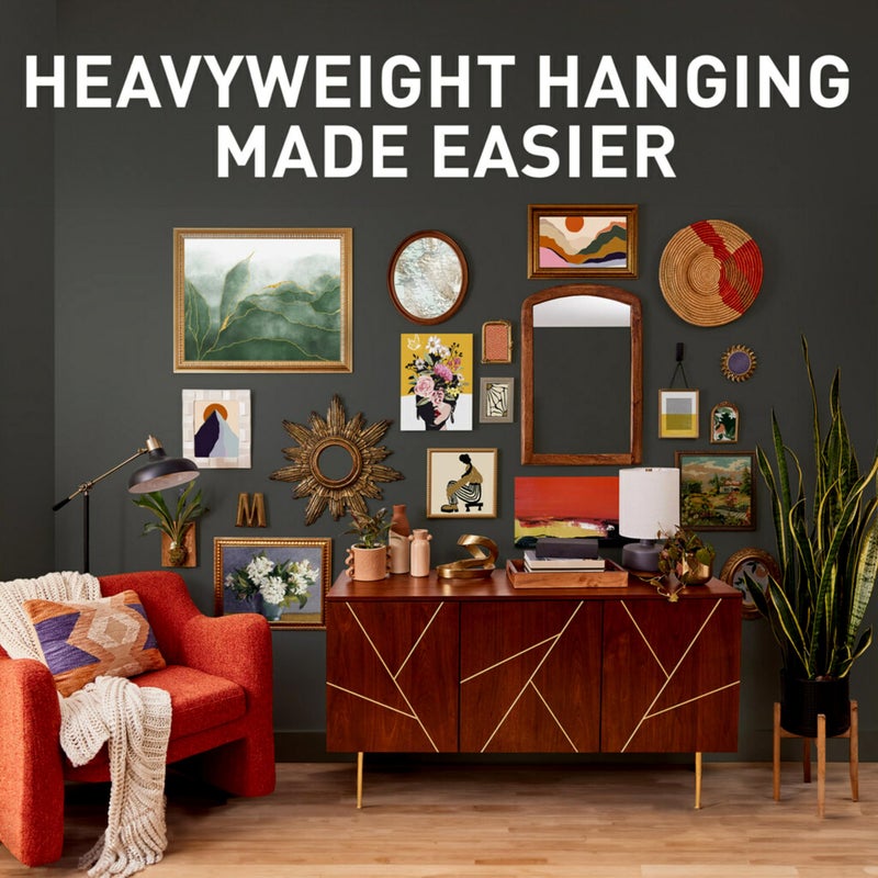 Command and 3M Claw Picture Hanging Kit, 10 lb Medium Picture Hanging Strips 8 Pairs (16 Strips) and 45, 25, & 15 lb 3M Claw Picture Hangers, Hanging Picture Frames for Home Decor and Room Decor - Image 3