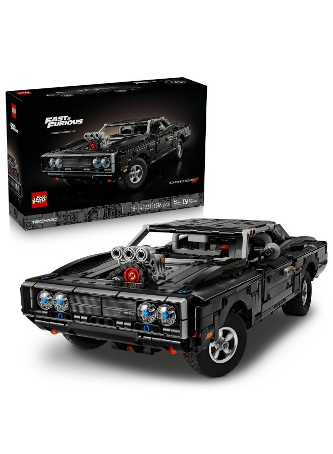LEGO Technic Fast and Furious Dodge Charger R/T Car 42231 (Age 18+, 1516 Pieces) - Image 1