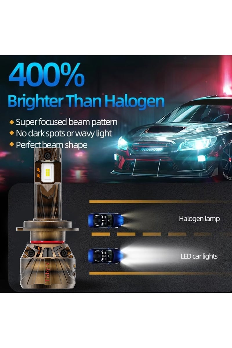 Toby's XT65 H4/H19 2 Pieces Car- Dual LED Headlight Original 65W/piece Power 6500/piece Lumens With Color Temperature 6500K - Image 3
