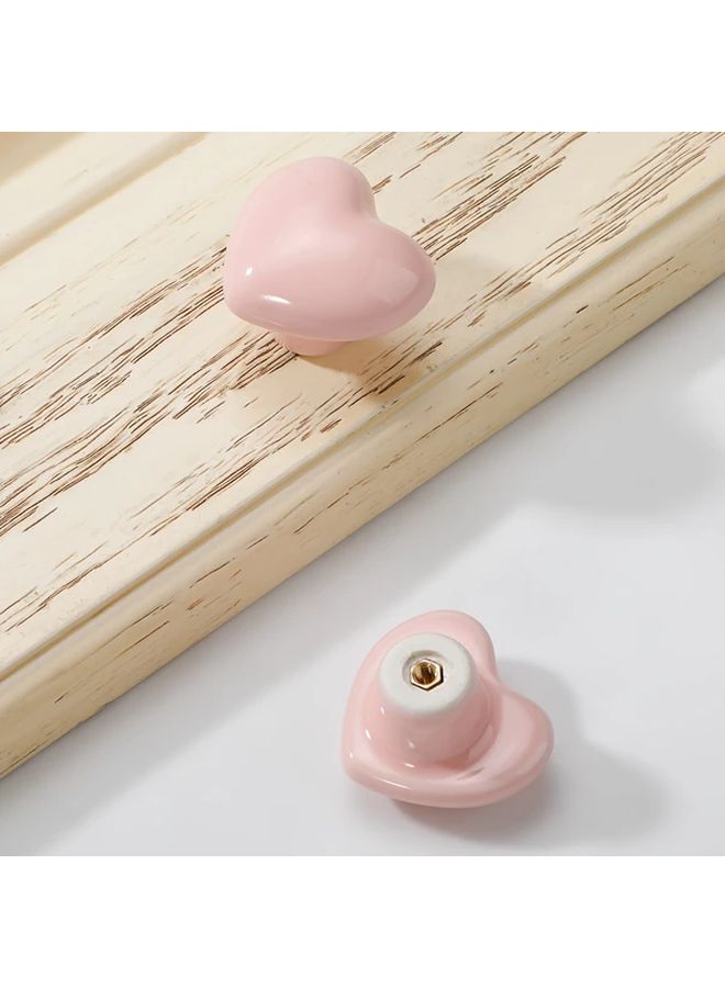 Pastel Pink Drawer Pull Handles Set Of 2 Polished Glossy Finish For Kitchen Bathroom Furniture - Image 5