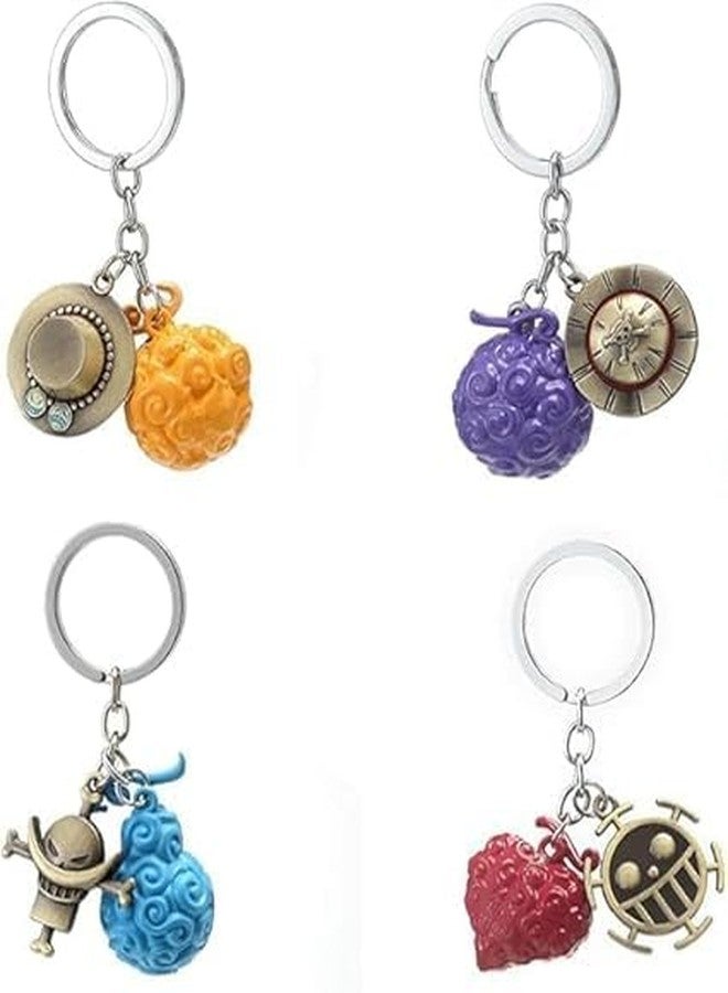 Tarini Devil Fruit Keychain 1 pcs Set,Anime One Piece Keyrings Pendants Gift Set - Image 3