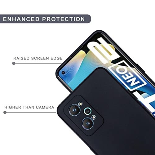 SPRIG Compatible with Realme GT 2 Phone TPU Basic Premium Back Cover Drop Tested Shock Proof Mobile Case for Men, Women, Boys and Girls with Camera Protection (Black) - Image 3