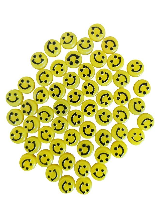 250 Smiley Face Flat Beads for Jewelry Making  - Image 5