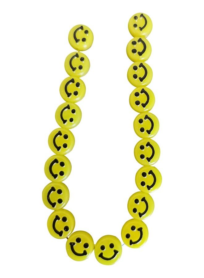 250 Smiley Face Flat Beads for Jewelry Making  - Image 4