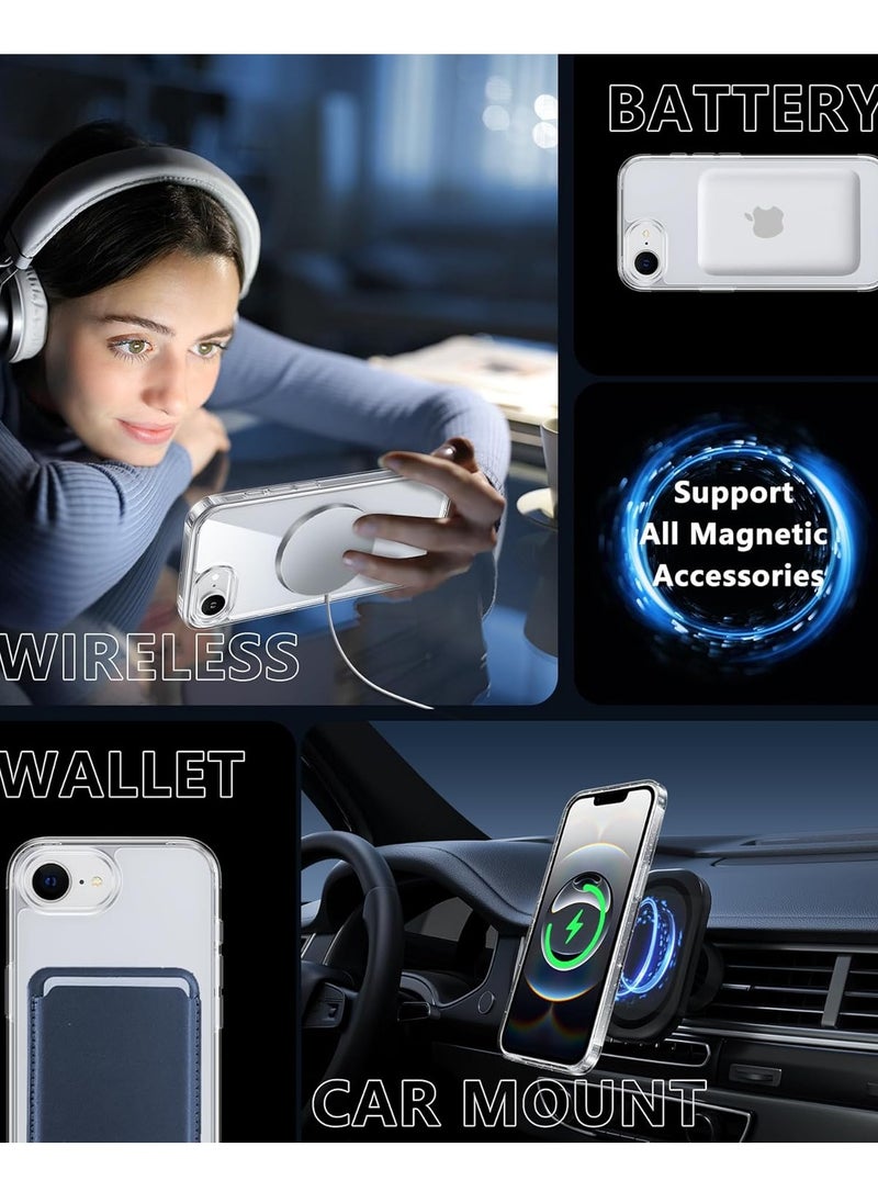 YoYoTech 2 in 1 for iPhone 16e Case,Compatible with Magsafe Anti Yellow with Screen Protector,15 FT Strong-Grade Protection,Case for iPhone 16e 6.1'(2025)  - Image 4