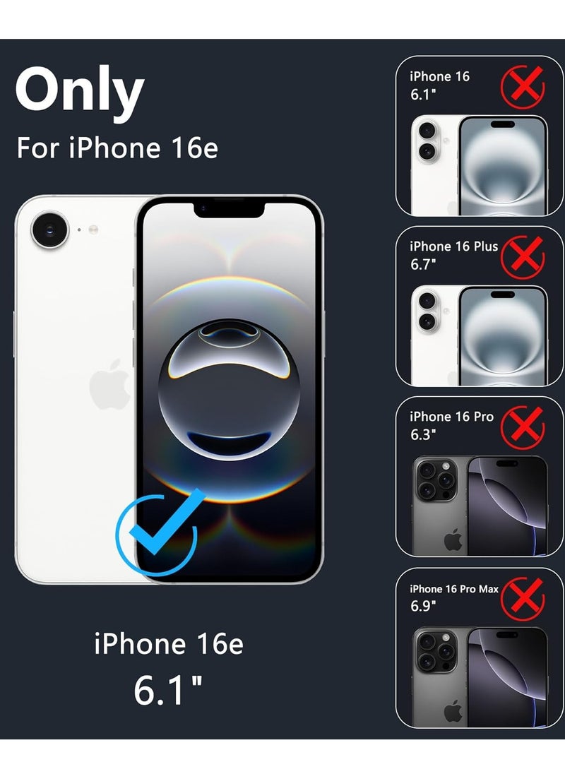 2 in 1 for iPhone 16e Case,Compatible with Magsafe Anti Yellow with Screen Protector,15 FT Strong-Grade Protection,Case for iPhone 16e 6.1'(2025)