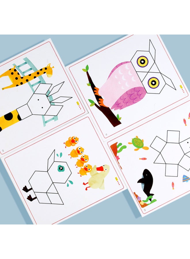 Young Children's Wooden Intelligence Development Puzzle Creative Brain Power Early Education Toy Shape Digital Cognitive Building Blocks Wholesale-Color:ADS-intellectual Creative Puzzle - Image 5