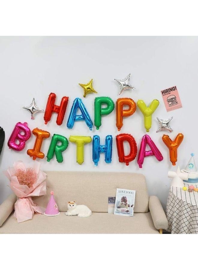 13pcs/set Latex Balloon, Slogan Graphic Mixed Color Party Celebration Decoration Balloon For Birthday Party - Image 3