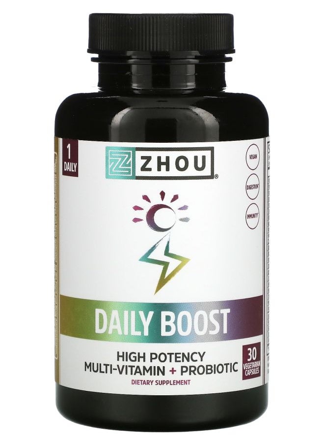 Zhou Nutrition Daily Boost 30 Vegetarian Capsules 