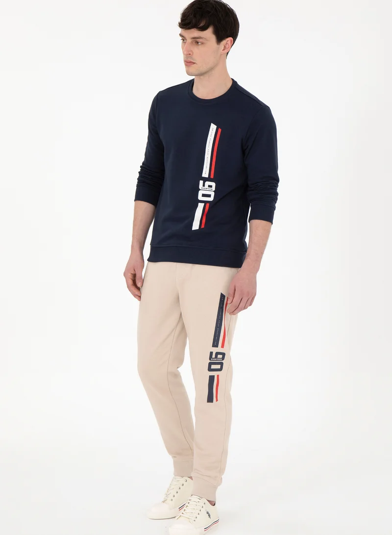 U.S. Polo Assn. Men's Graphic Print Regular Fit Knit Joggers