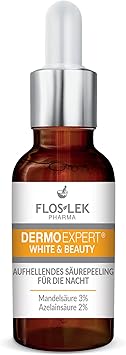 Flos Lek FLOSLEK Whitening Brightening Face Acid Night Peeling 30 ml Lightens Moisturizes Softens Evens Skin Colour Smoother Brighter Complexion Reduces the Intensity of Blemishes - Image 1