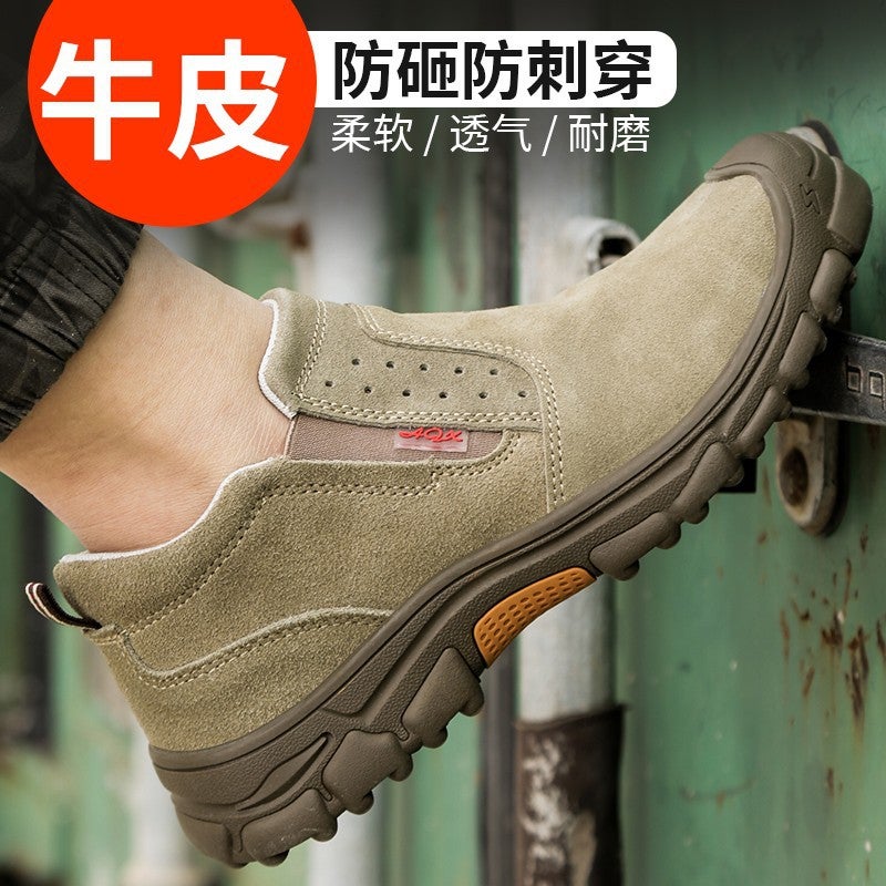 Cowhide Steel Toe Safety Shoes - Heat & Puncture Resistant, Breathable - Image 4
