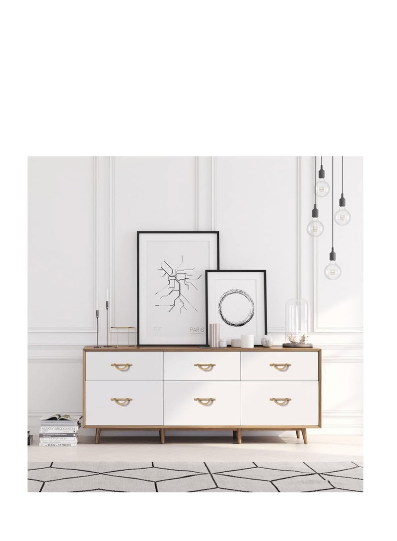 Stylish Champagne Bronze Cabinet Pulls - 4 Pack & 3.75 Inch Hole Centers - Kitchen Handles for Cupboards and Drawers - Upgrade Your Kitchen Cabinets with Modern Hardware - Image 5