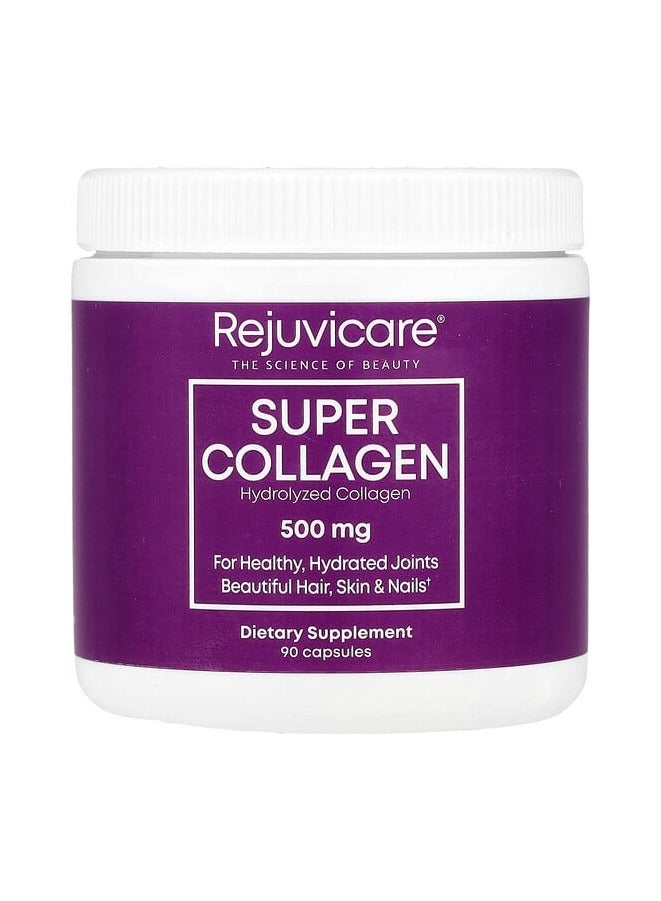 REJUVICARE Super Collagen, 500 mg, 90 Capsules