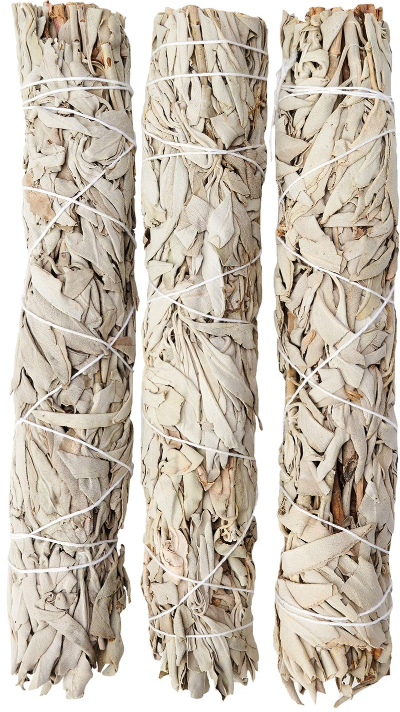 JL Local Wanderlust 9 White Sage Smudge Stick  Extra Large Smudging Wand Incense Stick for Cleansing Purifying Healing Meditation Yoga Blessing 3 Pack