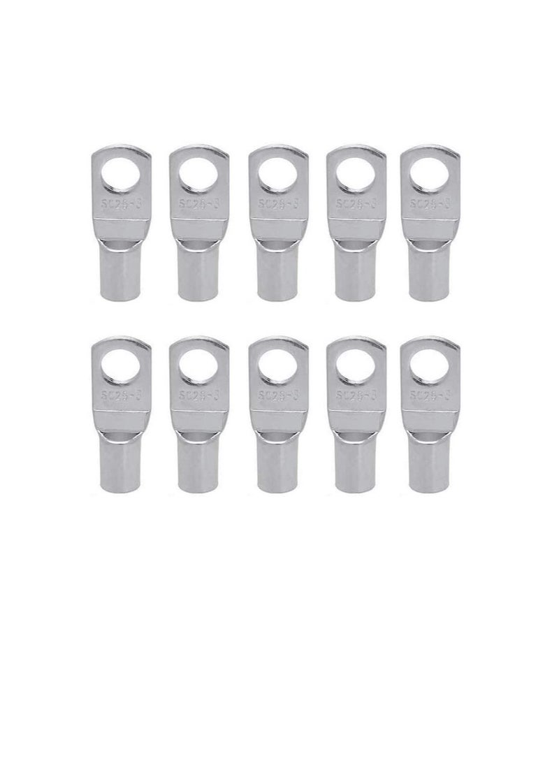 عروات الكابلات النحاسية 10 قطع من مجموعة الأسلاك الطرفية ، عروات كابل الموصل ، محطات البطارية SC للبطارية ، للتطبيقات البحرية ، والطاقة الشمسية ، والسيارات ، والكهرباء ، والتطبيقات المنزلية ، إلخ (حجم - Image 2