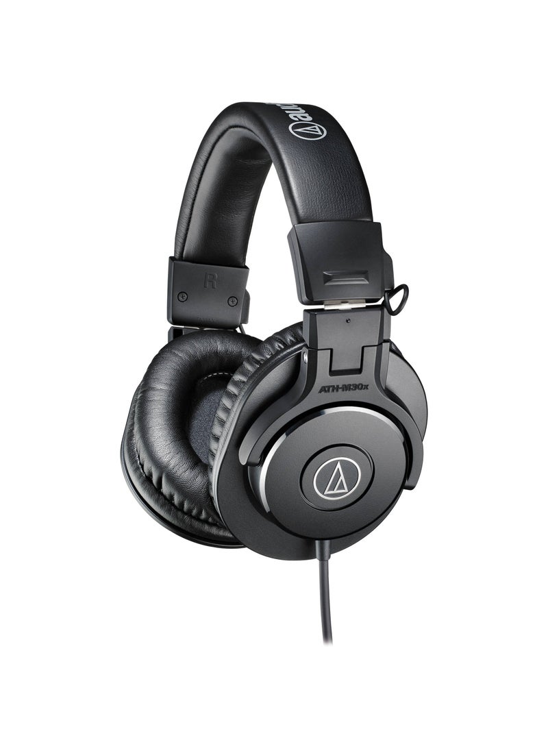 audio-technica Audio-Technica ATH-M30x Professional Studio Monitor Headphones, Black  - Image 1