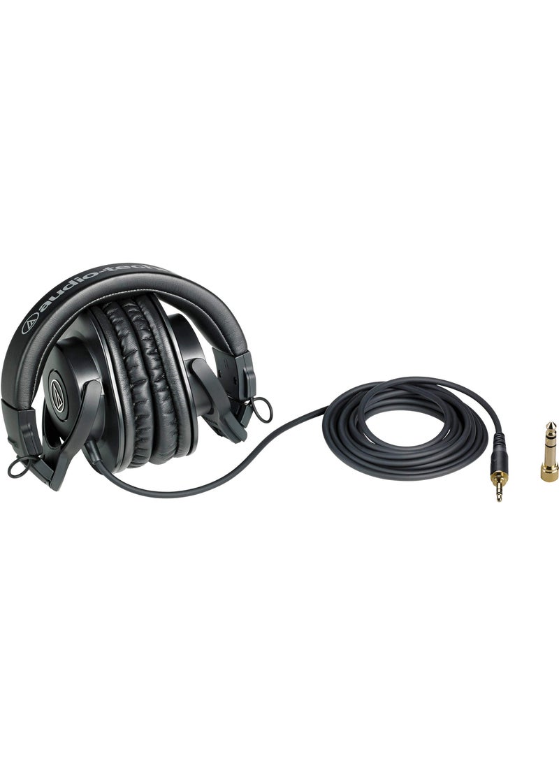 audio-technica Audio-Technica ATH-M30x Professional Studio Monitor Headphones, Black  - Image 5