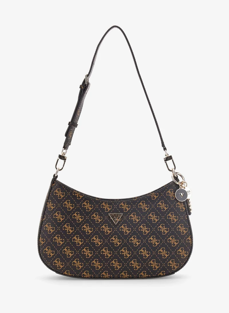 GUESS Noelle Logo Zip Through Shoulder Bag
