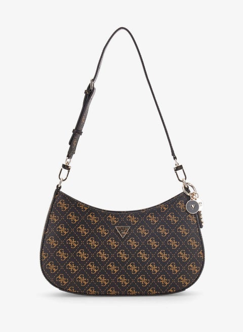 Noelle Logo Zip Through Shoulder Bag