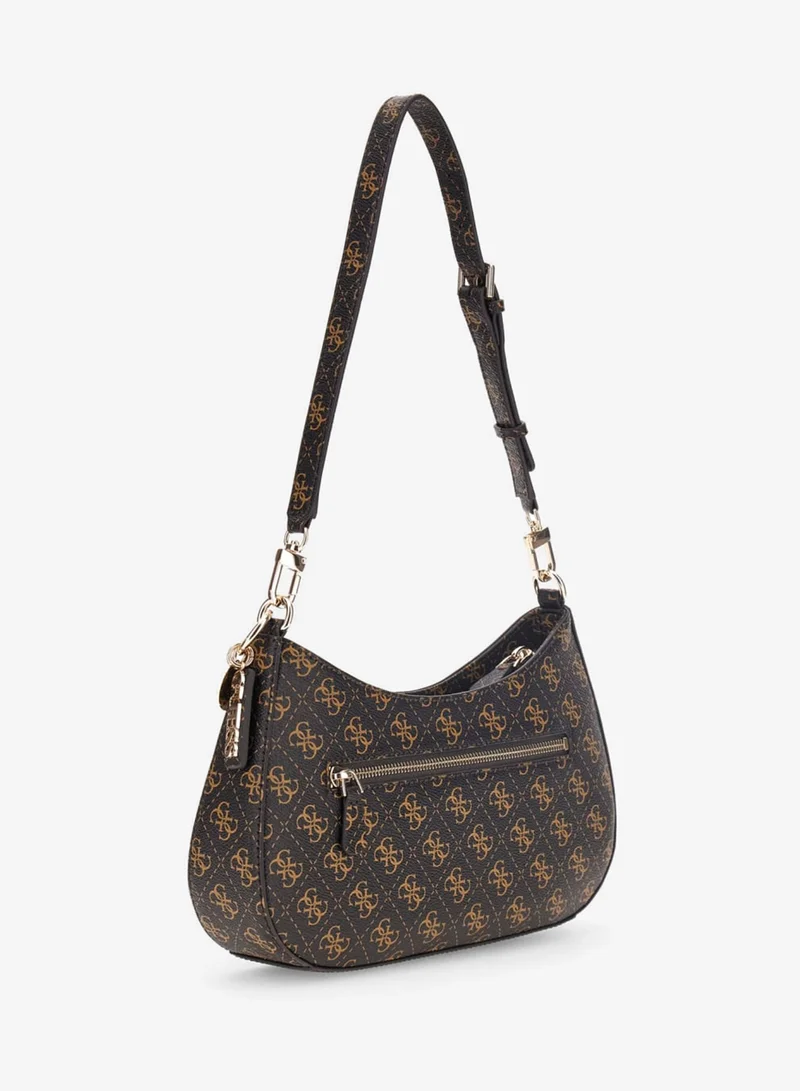 GUESS Noelle Logo Zip Through Shoulder Bag