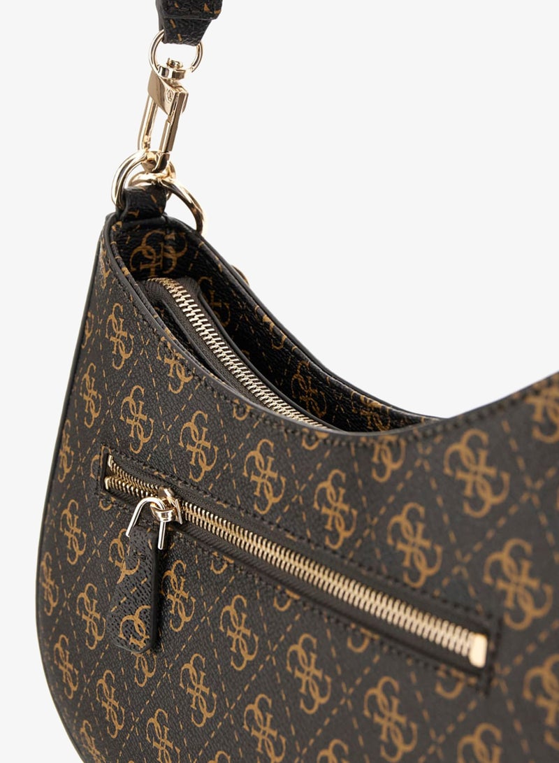 GUESS Noelle Logo Zip Through Shoulder Bag - Image 4