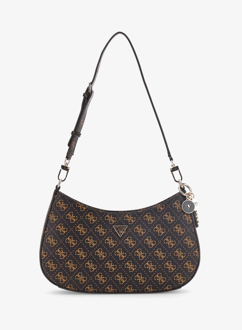 GUESS Noelle Logo Zip Through Shoulder Bag - Image 1