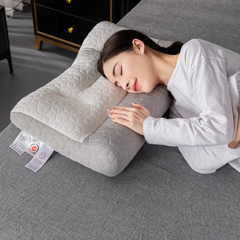 Manufacturer Supplies Upgraded Traction Pillow, Cervical Spine Protection, Sleep Aid, Non-Collapse Fabric, Adult Household Wholesale Neck and Shoulders(Upgraded Traction Pillow-White Cylindrical, Single Pack) - Image 2