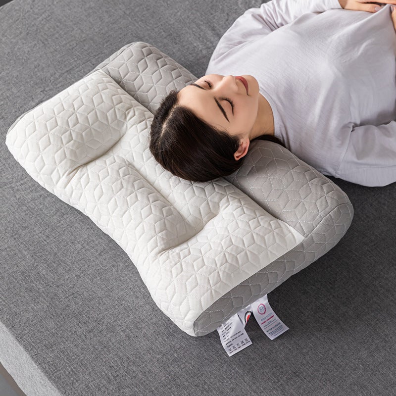 Manufacturer Supplies Upgraded Traction Pillow, Cervical Spine Protection, Sleep Aid, Non-Collapse Fabric, Adult Household Wholesale Neck and Shoulders(Upgraded Traction Pillow-White Cylindrical, Single Pack) - Image 4