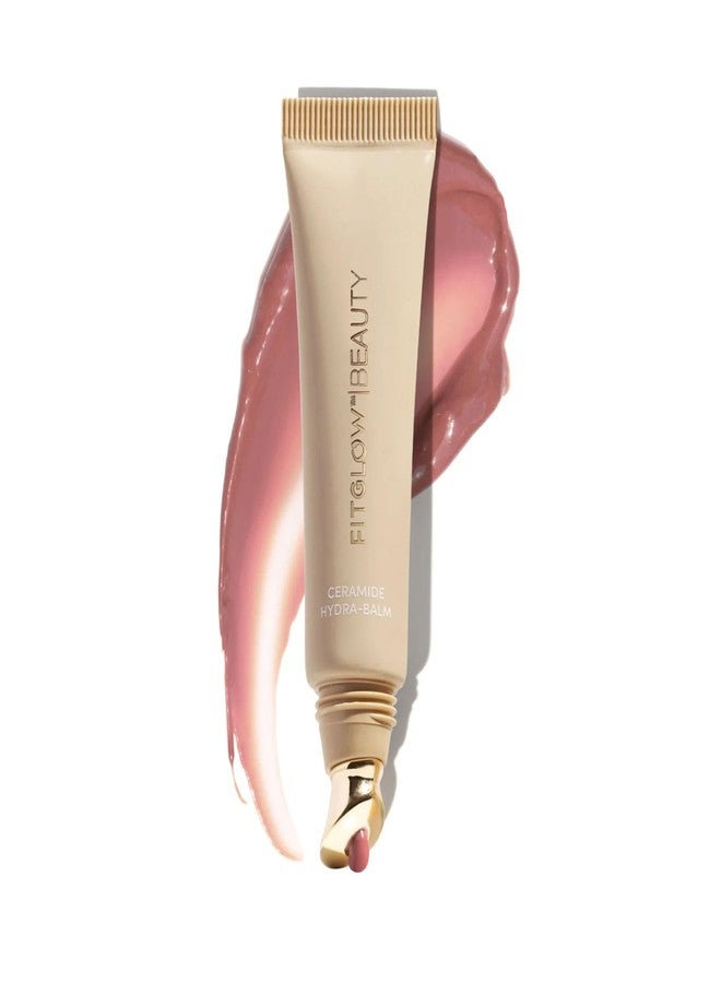 Fitglow Beauty Ceramide Hydra-Balm Lip Gloss | Hydrating Lip Serum with Peptides & Glutathione | Plumping & Anti-Aging Lip Skincare | Dry & Chapped Lip Repair | Vegan & Cruelty-Free | 12g - Rosewood - Image 1