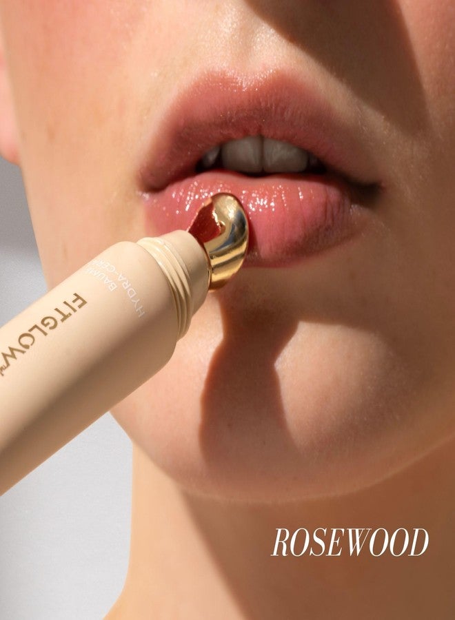Fitglow Beauty Ceramide Hydra-Balm Lip Gloss | Hydrating Lip Serum with Peptides & Glutathione | Plumping & Anti-Aging Lip Skincare | Dry & Chapped Lip Repair | Vegan & Cruelty-Free | 12g - Rosewood - Image 4