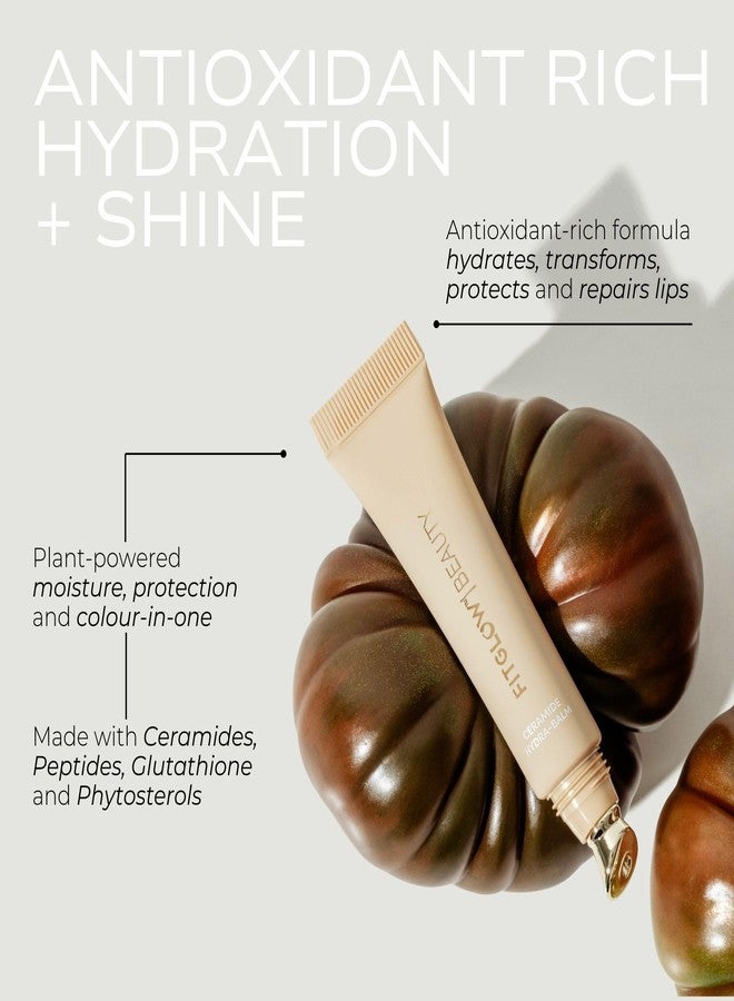 Fitglow Beauty Ceramide Hydra-Balm Lip Gloss | Hydrating Lip Serum with Peptides & Glutathione | Plumping & Anti-Aging Lip Skincare | Dry & Chapped Lip Repair | Vegan & Cruelty-Free | 12g - Rosewood - Image 2