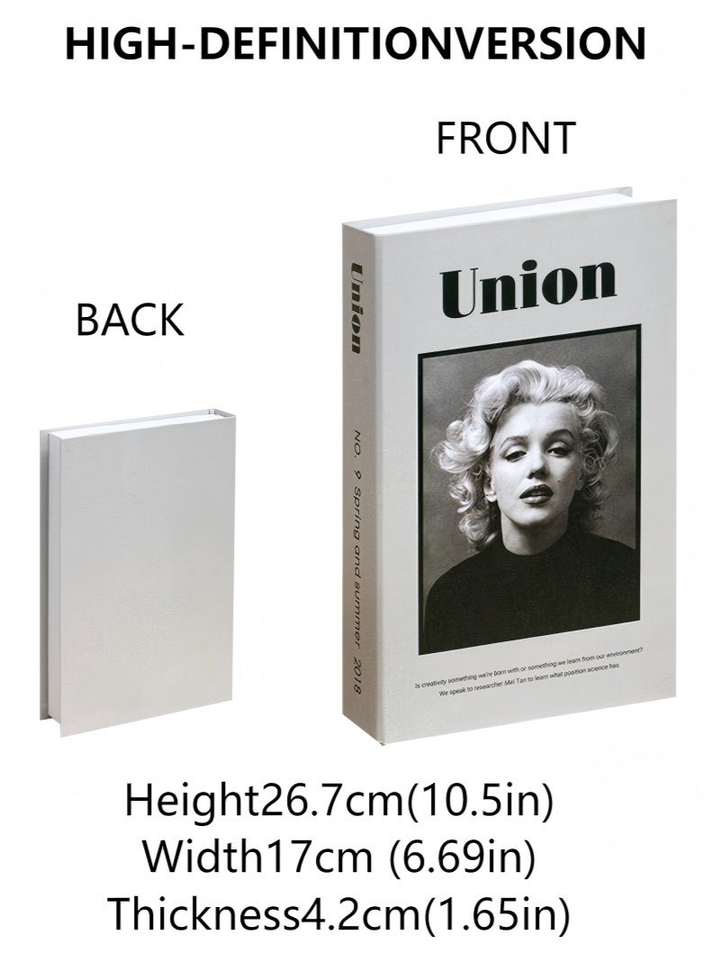 JUNYOUK Decorative Books for Home Decor,Set of 3 Stylish Fake Books of Room Books Decor Aesthetic,for Coffee Table Decor,Living Room, Table, Shelf Decor,Modern Hardcover Stacked Display Books - Image 2