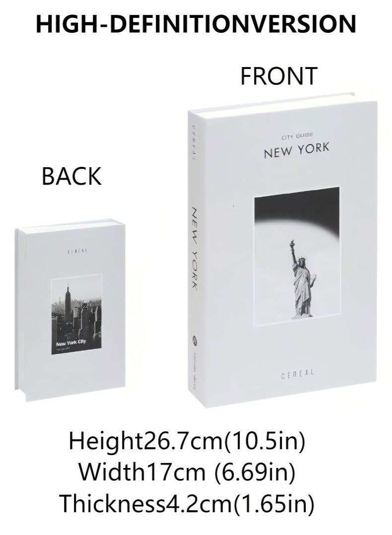 JUNYOUK Decorative Books for Home Decor,Set of 3 Stylish Fake Books of Room Books Decor Aesthetic,for Coffee Table Decor,Living Room, Table, Shelf Decor,Modern Hardcover Stacked Display Books - Image 4